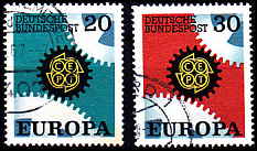 Vesttyskland AFA 1497 - 98<br>Stemplet