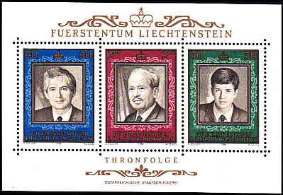 Liechtenstein AFA 936<br>Postfrisk Miniark
