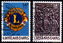 Luxembourg AFA 1283 - 84<br>Stemplet