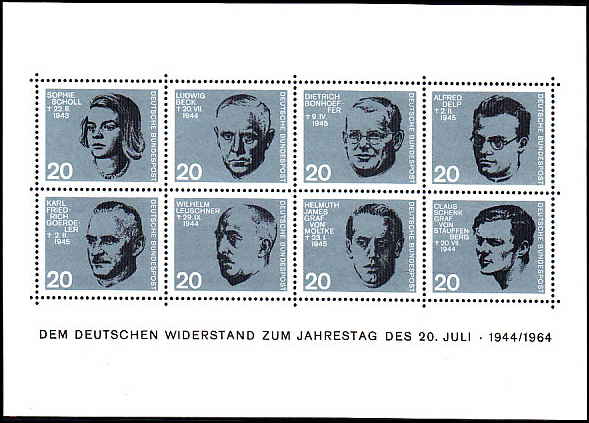 Vesttyskland AFA 1388 - 95<br>Postfrisk Miniark