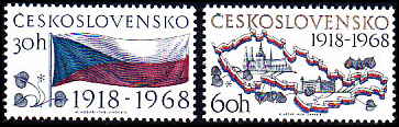 Tjekkoslovakiet AFA 1679 - 80<br>Postfrisk