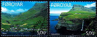 Færøerne AFA 460 - 61<br>Stemplet