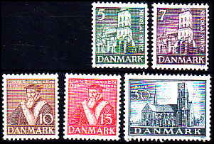 Danmark AFA 229 - 33<br>Ustemplet