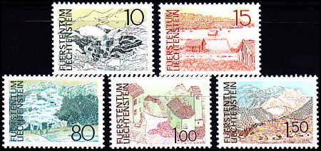 Liechtenstein AFA 570 - 74<br>Postfrisk