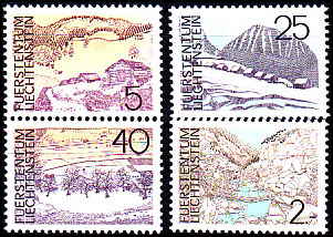 Liechtenstein AFA 592 - 95<br>Postfrisk