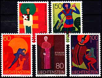Liechtenstein AFA 491 - 95<br>Postfrisk