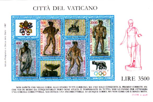 Vatikanet AFA 936 - 39<br>Postfrisk Miniark