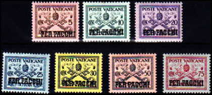 Vatikanet AFA 01 - 07<br>Hængslet Pakkemærke