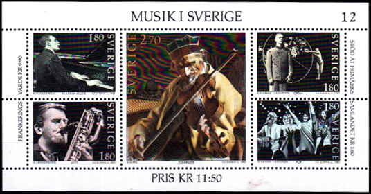 Sverige AFA 1245 - 49 <br>Postfrisk Miniark