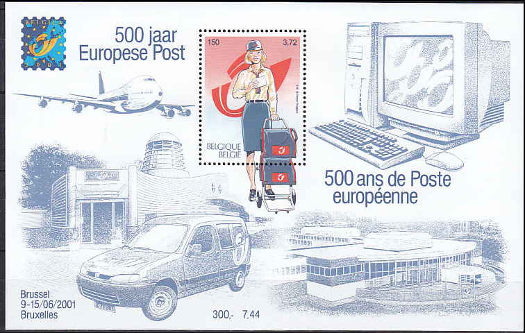 Belgien AFA 3055<br>Postfrisk Miniark