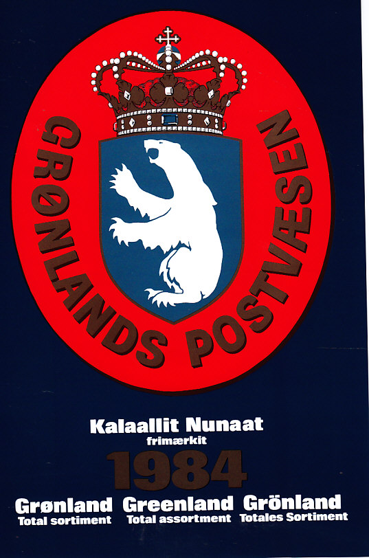 Grønland 1984<br>Postfrisk Årsmappe