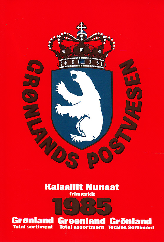 Grønland 1985<br>Postfrisk Årsmappe